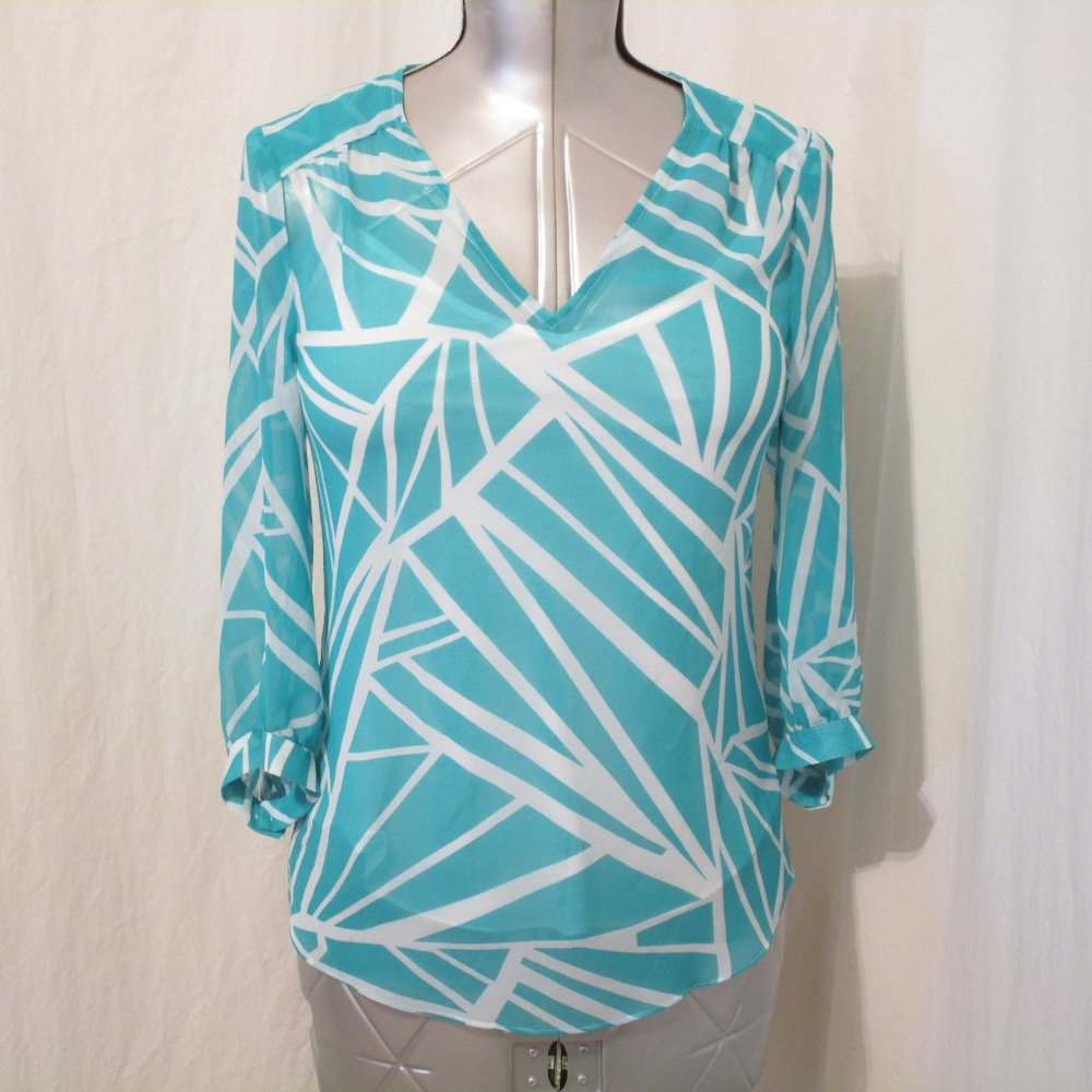 Banana Republic Geometric Design Blouse XS